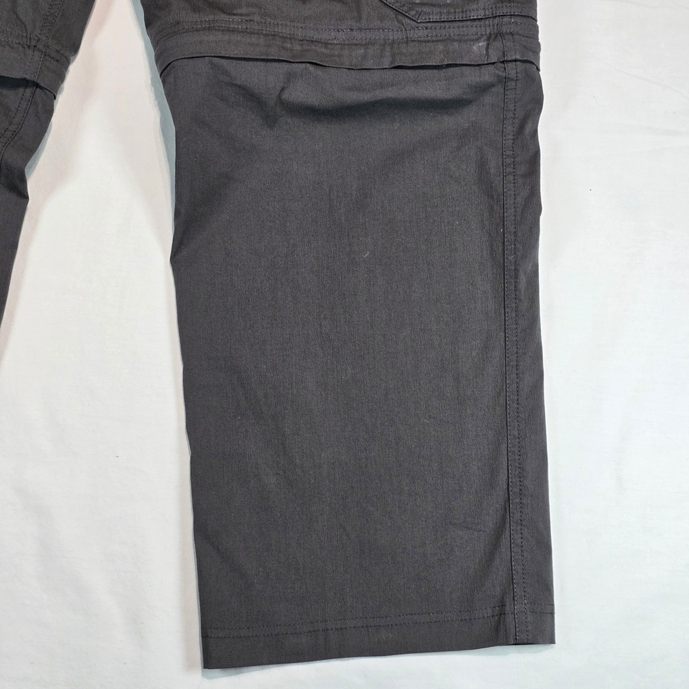 BC Clothing Mens Convertible Cargo Pants Gray Zip Off Hiking Shorts L 30 Stretch - Picture 7 of 16